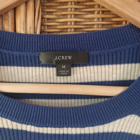 J. Crew Puff Sleeve Striped Shirt Women's Size Medium NWOT - Picture 7 of 7